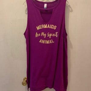 Long sleep shirt or bathing suit cover up, XL